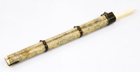 A Chinese late Qing period chopstick case