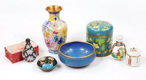 Various cloisonne