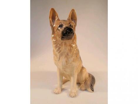 A Beswick figure of an Alsatian