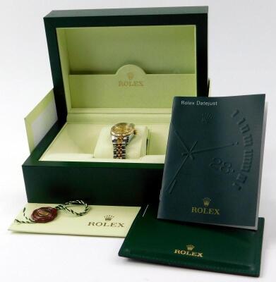 A ladies Rolex Oyster perpetual datejust chronometer wristwatch