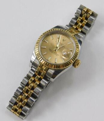 A ladies Rolex Oyster perpetual datejust chronometer wristwatch - 2