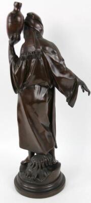 A 20thC bronzed finish figure of a water carrier - 2