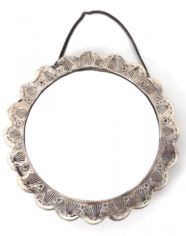 A 20thC Turkish hand mirror