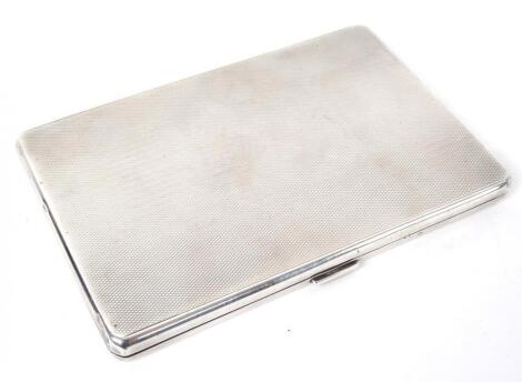 A George VI silver cigarette case