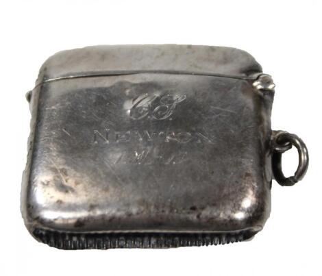 A George V silver vesta case