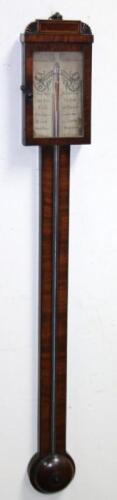 A 19thC mahogany stick barometer