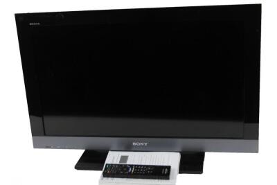 A Sony Bravia LCD32" colour television in black trim.