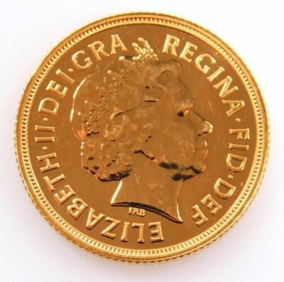 An Elizabeth II gold full sovereign 2013. - 2