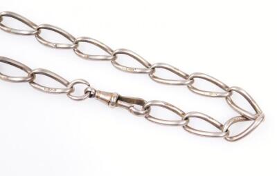 A silver watch chain - 2