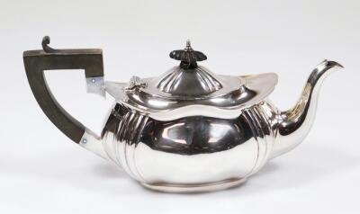 A George V silver bachelor's teapot