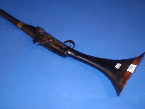 A 19thC middle eastern Flintlock musket