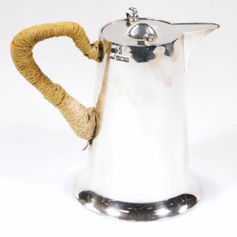 A George V silver water jug