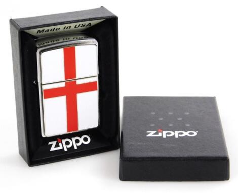 A Zippo flag of St Georges lighter