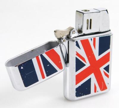 A Zippo chrome finish Union Jack lighter - 2