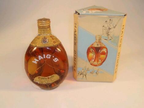 A Haig Dimple scotch whisky bottle