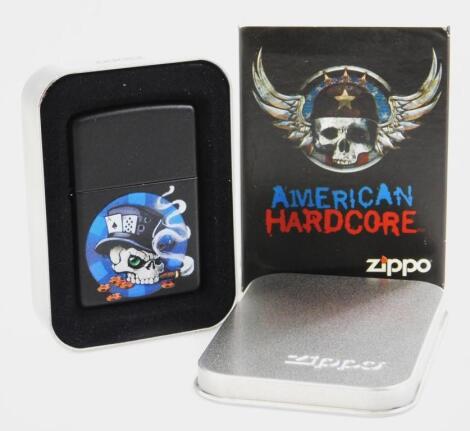 A Zippo American Hardcore lighter