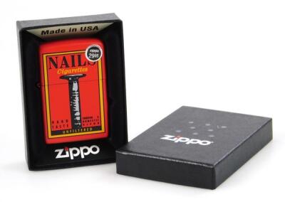 A Zippo Nails Cigarettes Advertising lighter