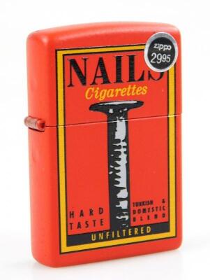 A Zippo Nails Cigarettes Advertising lighter - 2