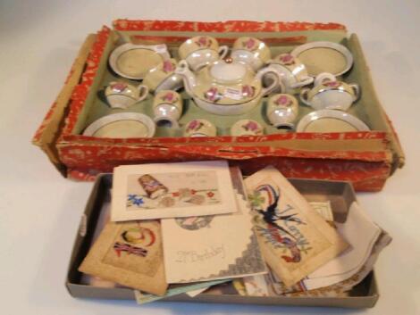 An early 20thC nursery tea set