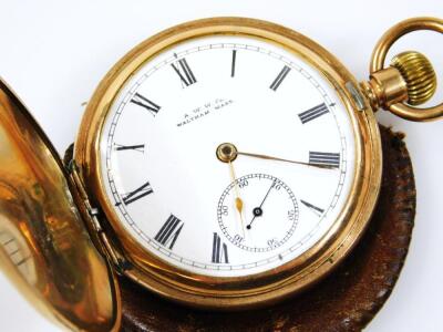 A 20thC gold plated hunter pocket watch