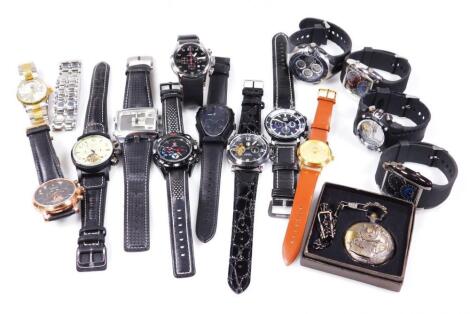 Various gentleman's fashion watches