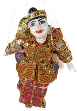 An Eastern articulated puppet