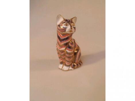 Royal Crown Derby paperweight - Cat