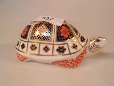 Royal Crown Derby paperweight - Tortoise