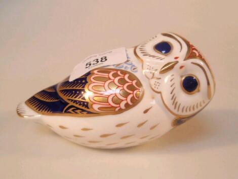 Royal Crown Derby paperweight - Owl