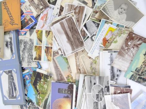 Various early 20thC and later postcards