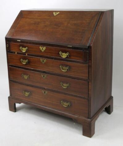 A George III mahogany bureau