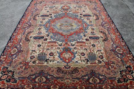 A Persian design rug