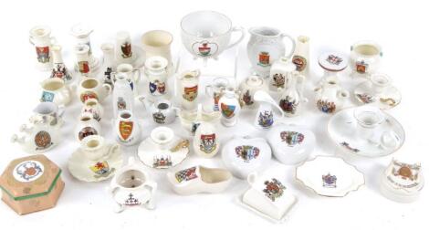 Various souvenir crested china