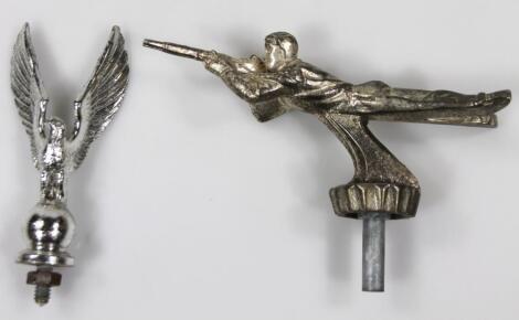 A early to mid 20thC chrome plated eagle car mascot