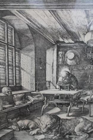 After Albrecht Durer. St. Jerome in his study