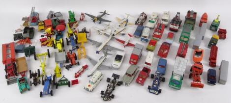 Various die-cast vehicles