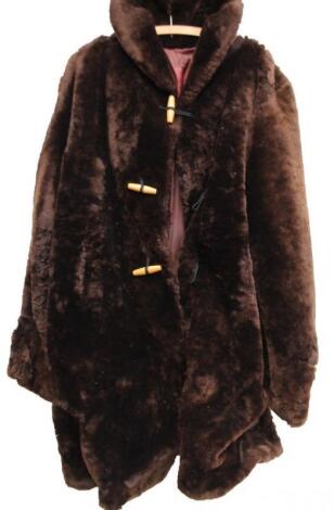 A brown fur type jacket