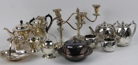 Various silver plated wares