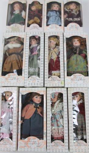 Various boxed Leonardo Collection dolls