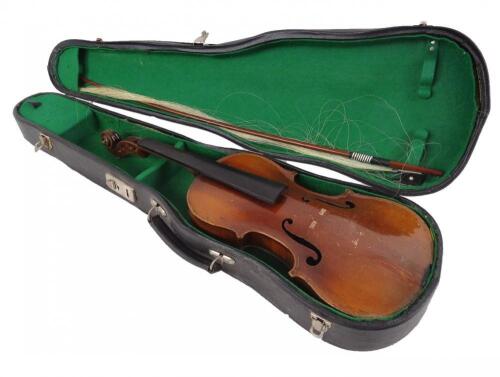 A 20thC stained pine violin