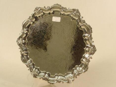 An early George V silver salver