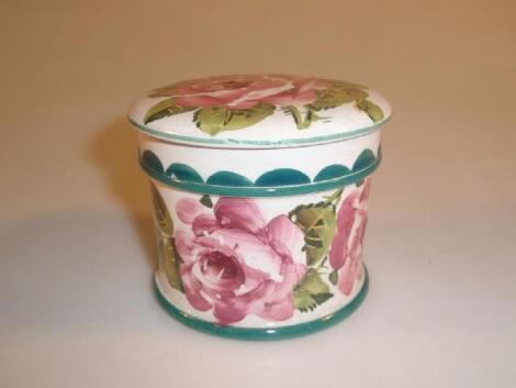 A Wemyss ware circular box and cover