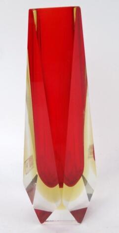 An Italian Murano glass vase