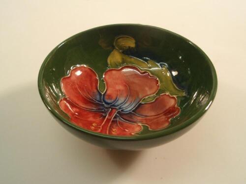 A Moorcroft pottery pin tray