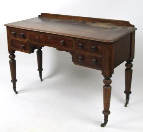 A Victorian mahogany dressing table