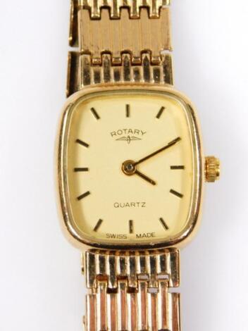 A 9ct gold Rotary ladies wristwatch