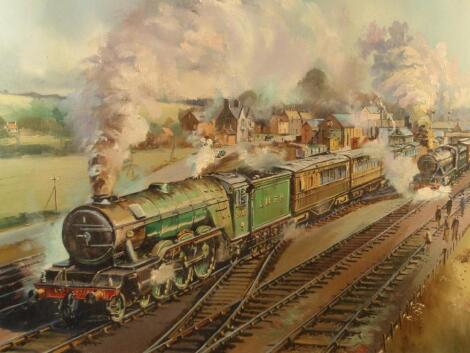 P. Bradshaw. 2744 LNER Grand Parade at Little Bytham