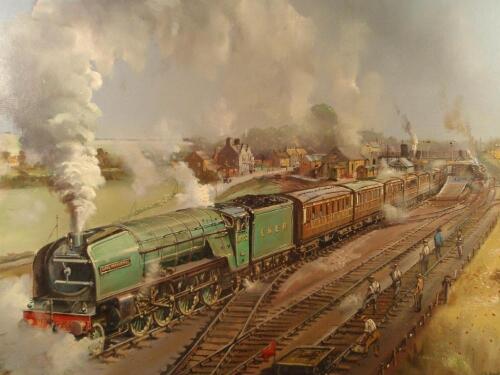 P. Bradshaw. 2022 LNER at Little Bytham