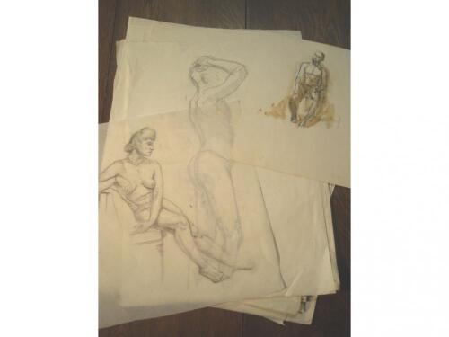 Lenkiewicz. A folio of life drawing sketches.