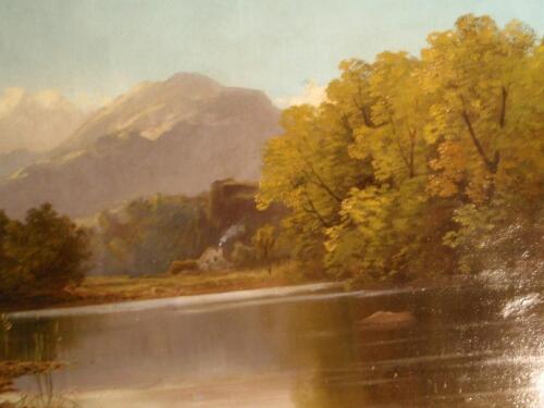 P. Musch... ? (19th Century School). Tranquil summer lakeland scene